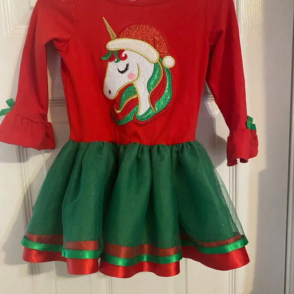 Emily Rose Christmas Unicorn Dress - Picture 3 of 9